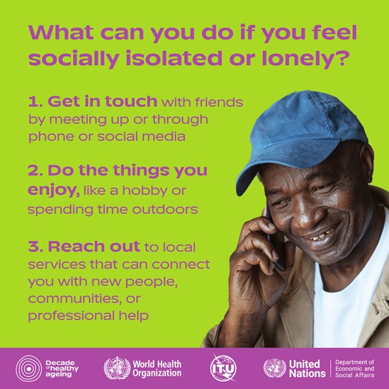 What can you do if you feel socially isolated or lonely?