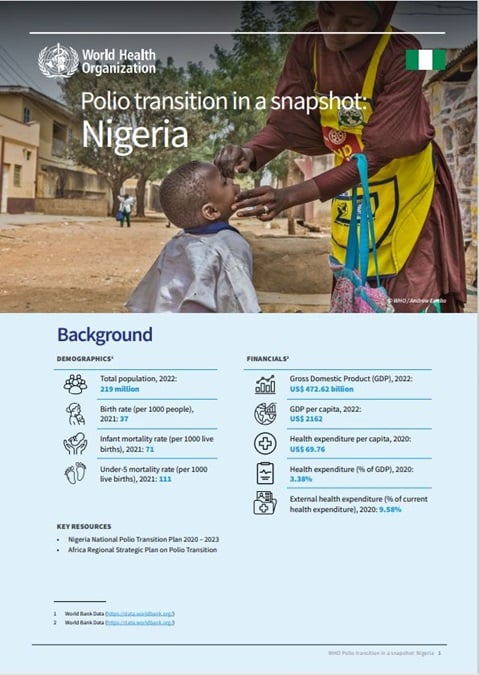 Nigeria Polio Transition Snapshot