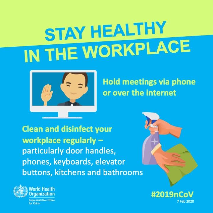Stay healthy in the workplace 2